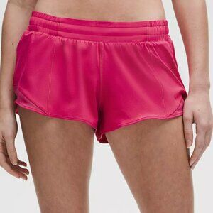 RARE Lululemon Hotty Hot Low-Rise Lined Short 2.5" Glaze Pink Size 2